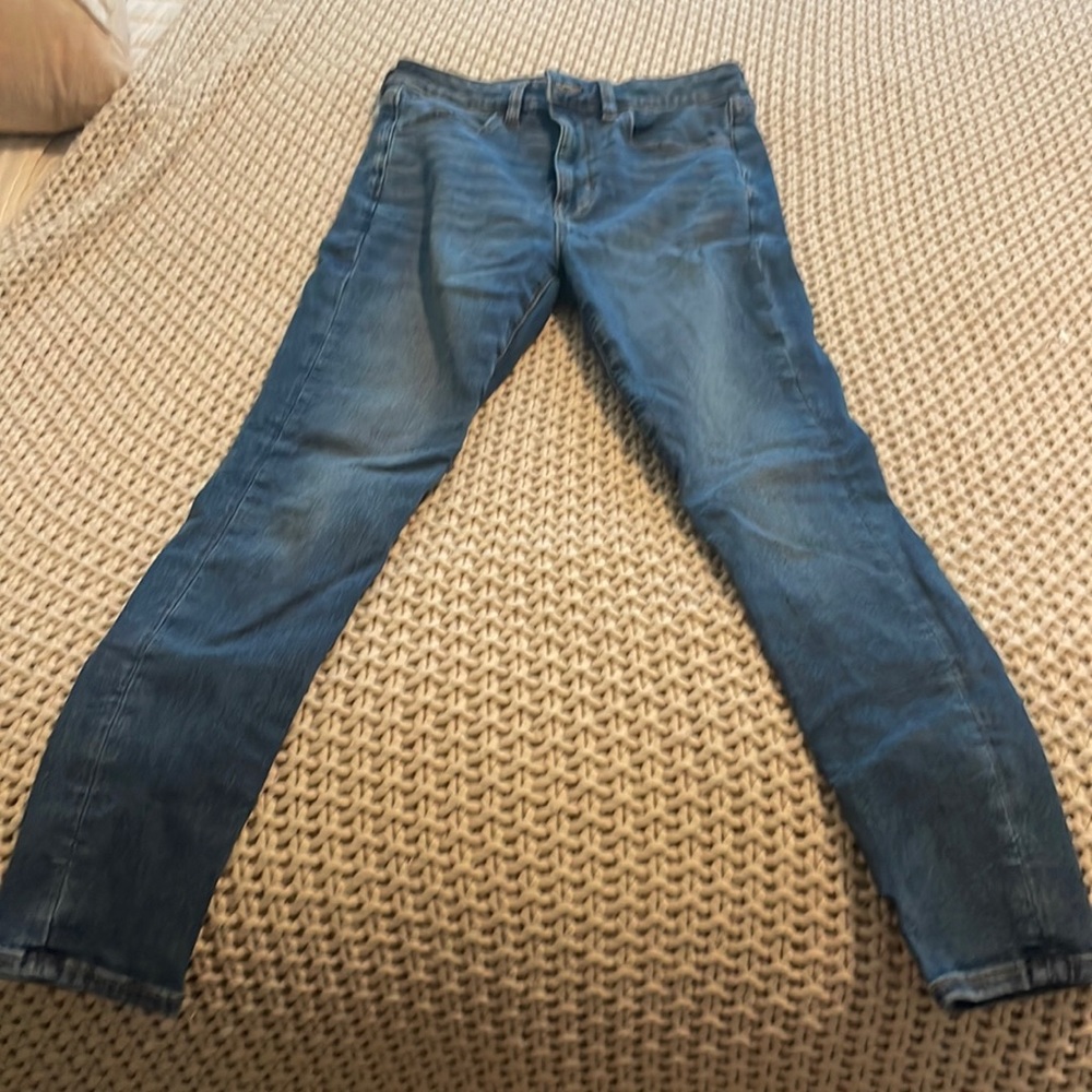 American eagle super high rise skinny jeans size 6, good condition